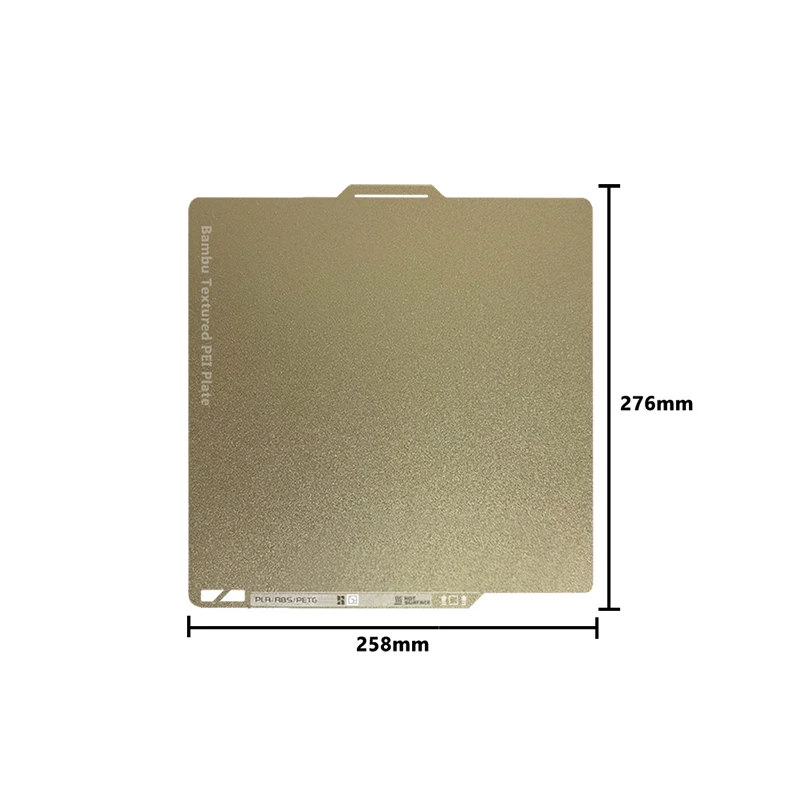 Orginal Bambu Lab X1C/P1P/P1S/A1 Double Side Build Plate Textured PEI Spring Steel Sheet Magnetic plate Orginal Quality