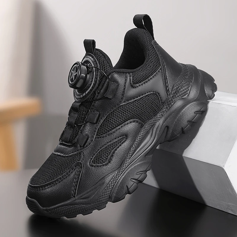 子供スポーツシューズ新しいカジュアル軽量メッシュ通気性スニーカー子供男の子屋外快適な滑り止めランニングシューズ