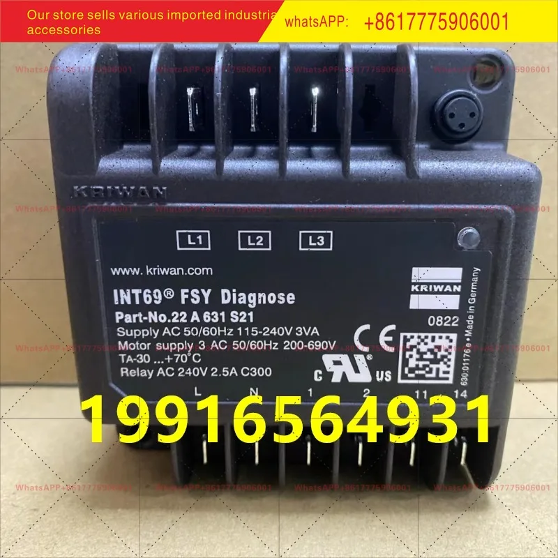 Original 22A631S21 Fusheng KRIWAN Motor Protection Module INT69FSY Diagnosed Screw Machine