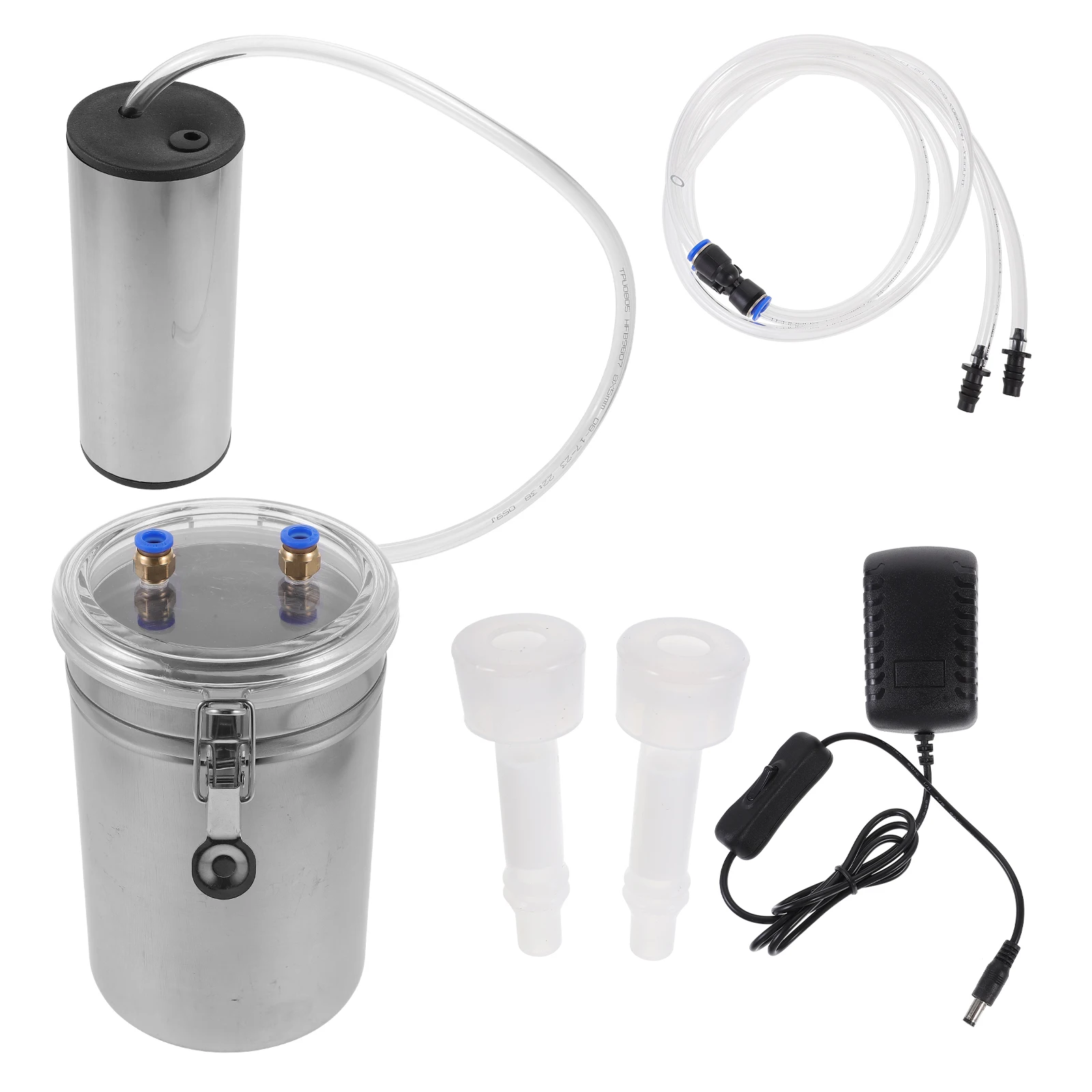 

Electric Milking Machine 2L Household Vacuum Pump for Goat Sheep Milker Suction System Dairy Farm Equipment Portable Ranch Tool