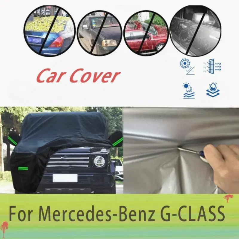 

Для защиты на открытом воздухе, водонепроницаемые для Mercedes Benz G CLASS 2023, солнцезащитный козырек от снега, пылезащитные автомобильные чехлы