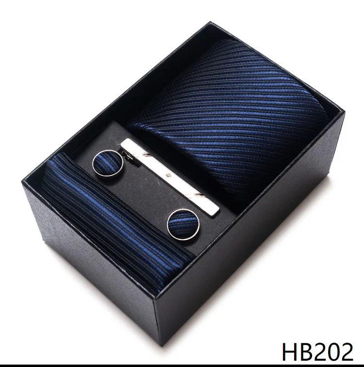 Gift Box for Men 8cm Tie Business Formal Jacquard Yarn-dyed Business Professional Tie Suit for Men
