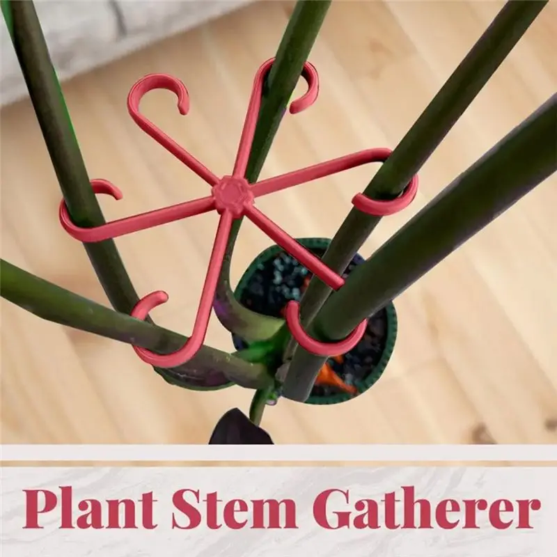 AEE4-200PCS Plant Stem Holder Climbing Plant Stem Holders Hooks Garden Support Clips For Alocasia Monstera