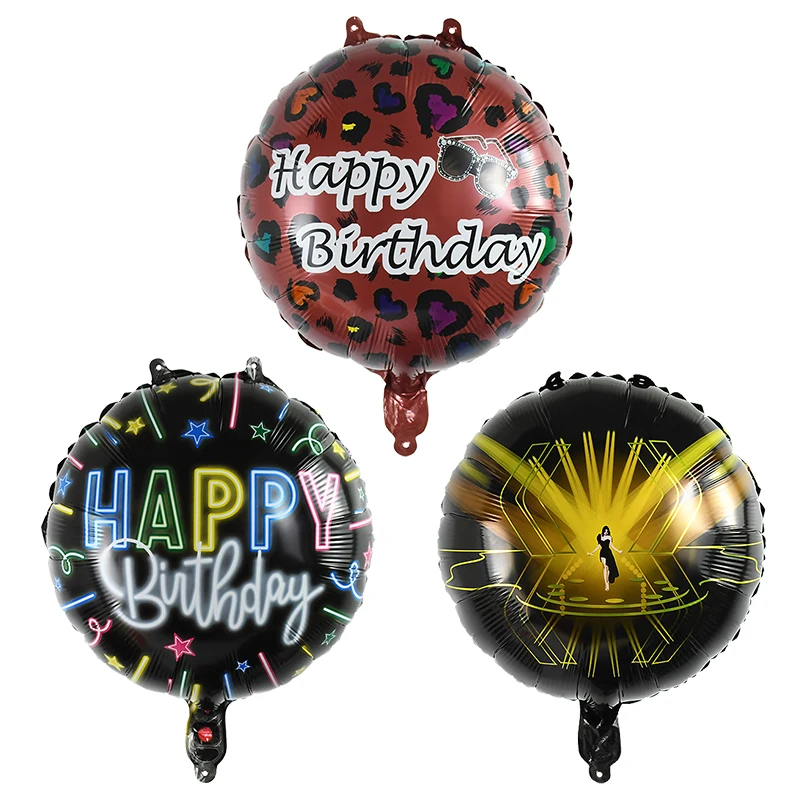 Microphone Glasses Aluminum Film Balloon Birthday Wedding Disco Party Supplies Music Movie Stage Decoration Helium Balloon Toys