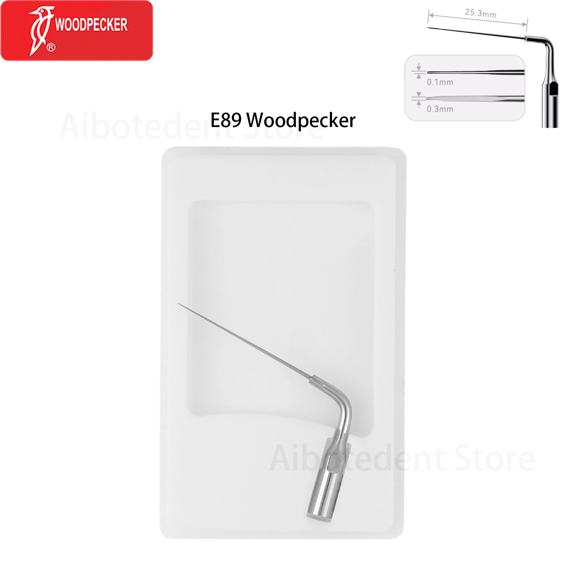 Woodpecker E89 Dental Ultrasonic Piezo ScalerSword-Shaped Tips Broken File Removal for EMS