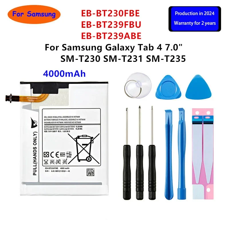 Brand New Tablet EB-BT230FBE EB-BT239FBU EB-BT239ABE 4000mAh Battery For Samsung Galaxy Tab 4 7.0