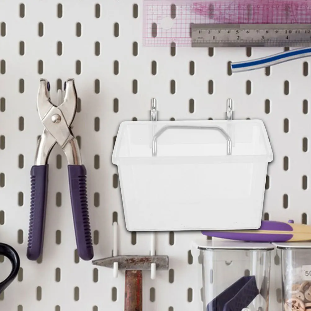 

2 set Pegboard Bins 6.3X4.7X2.8Inch Heavy Duty Utility Bins For Tool Organizers Parts Storage Home Garage Workshop Wall Mount