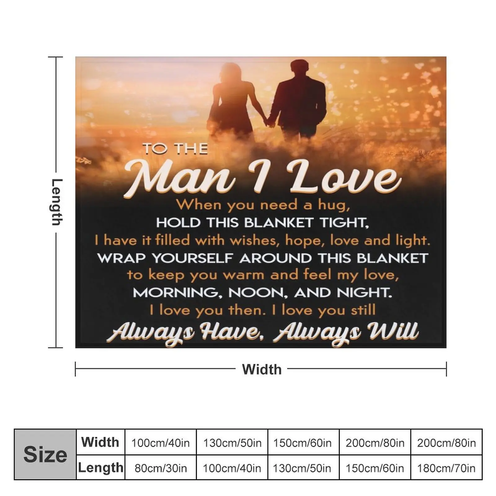 to my man i love when you need a hug hold this blanket tight- love wife, girlfriend Throw Blanket Cute Plaid Blankets