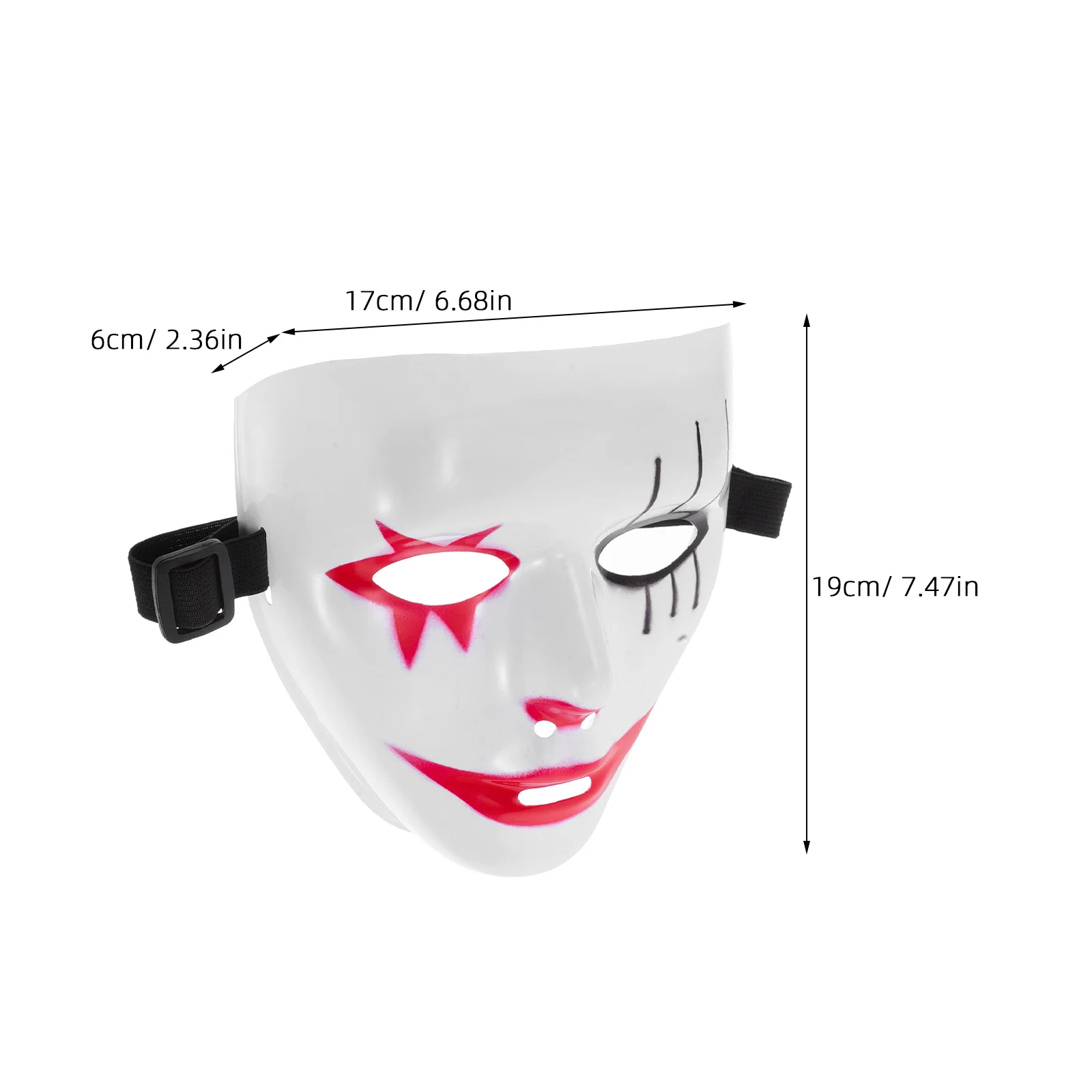 Masques de Rhen vrac pour hommes, olympiques de clown effrayants, masque hip-hop, masade Tim, Rhd'Halloween, costume de mardi gras