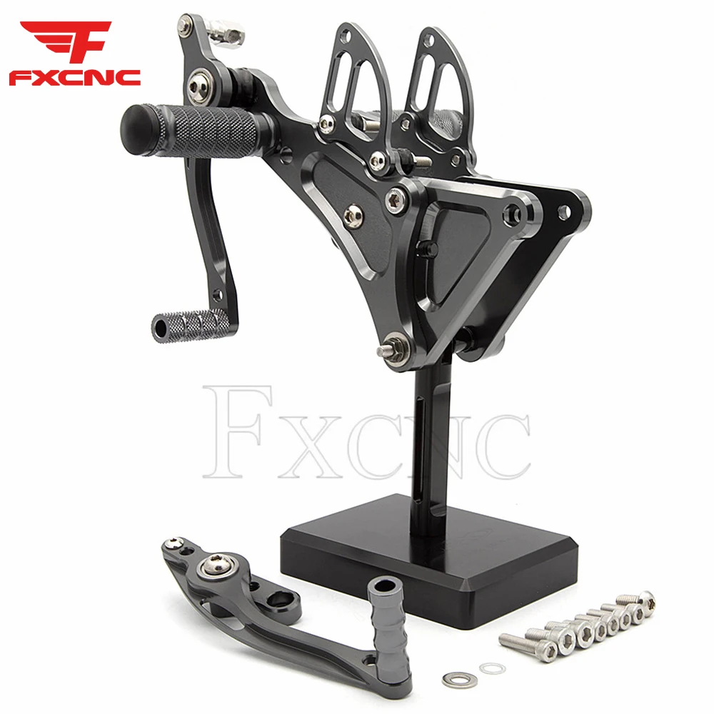 Motorcycle Rearset Footrest For Buell XB12S/ XB9R /XB12R/ XB9S 2002-2022 Footpeg Adjustable Aluminum Rear Set Motor Pedal Rear