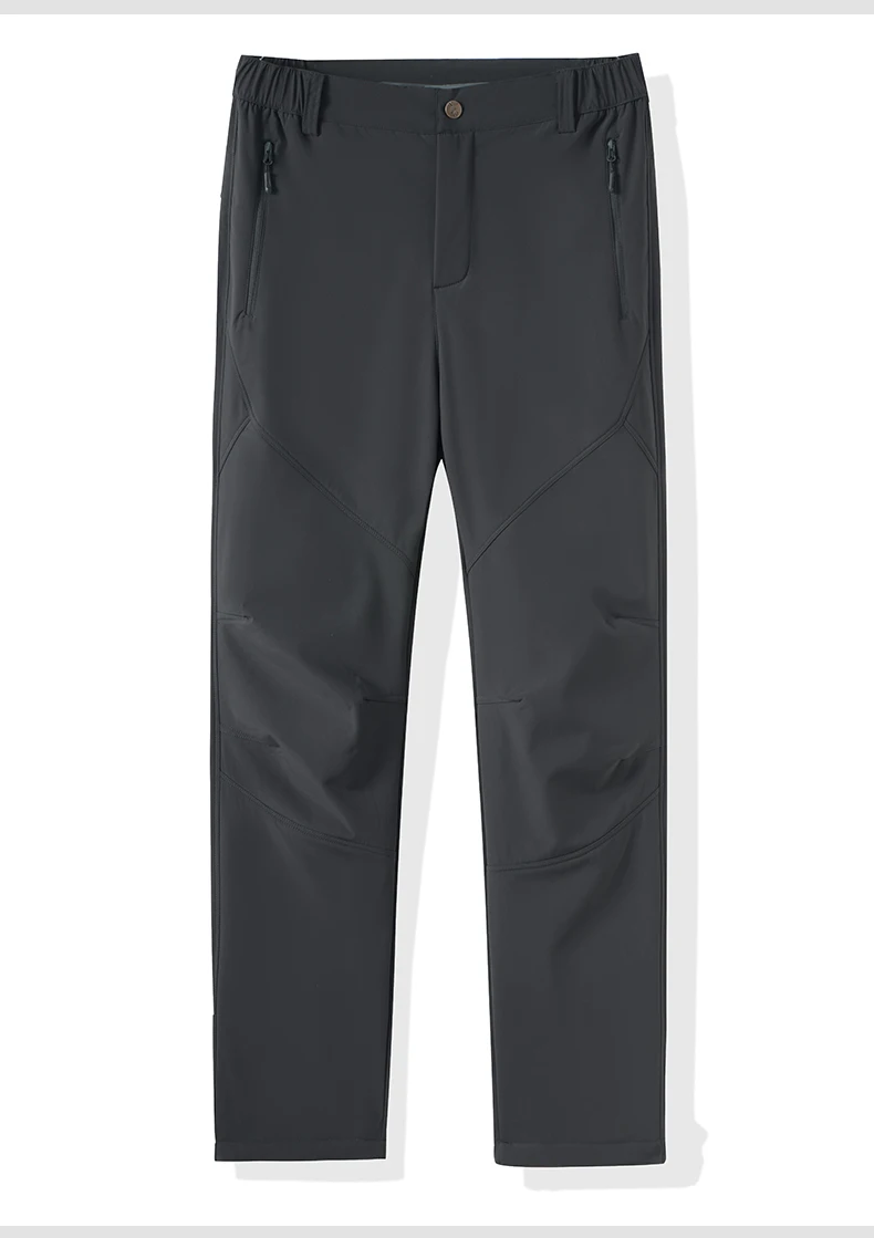 EUMERGX Herren Winter-Fleecehose Wasserdicht Winddicht Thermische Arbeitshose Wandern Trekking Bergsteigen Sport Warme Hose – Detail 22
