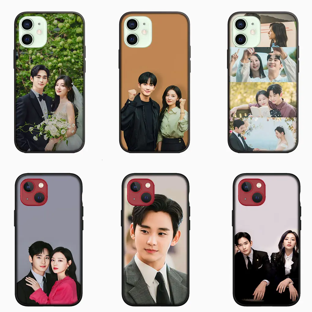 Kim Ji Won Queen Of Tears Soo Hyun Cover Phone Case for Apple iPhone 15 14 13 12 Mini 11 Pro X XR XS Max 7 8 Plus + 15+ Casing