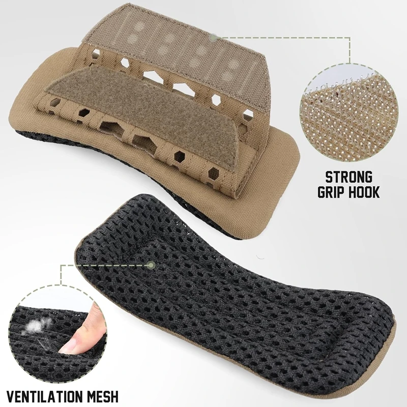 الرياضة في الهواء الطلق التكتيكية وسادة الكتف للصدمات تخفيف الضغط وسادة الكتف دعم وسادة تنفس عدم الانزلاق على ظهره حزام منصات