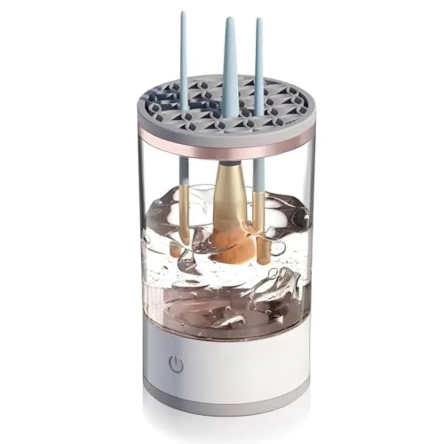 

Electric Makeup Brush Cleaner Quick Efficient Cosmetic Brush Cleaner Machine Automatic Makeup Brush Cleaner Fit For All Size Ma
