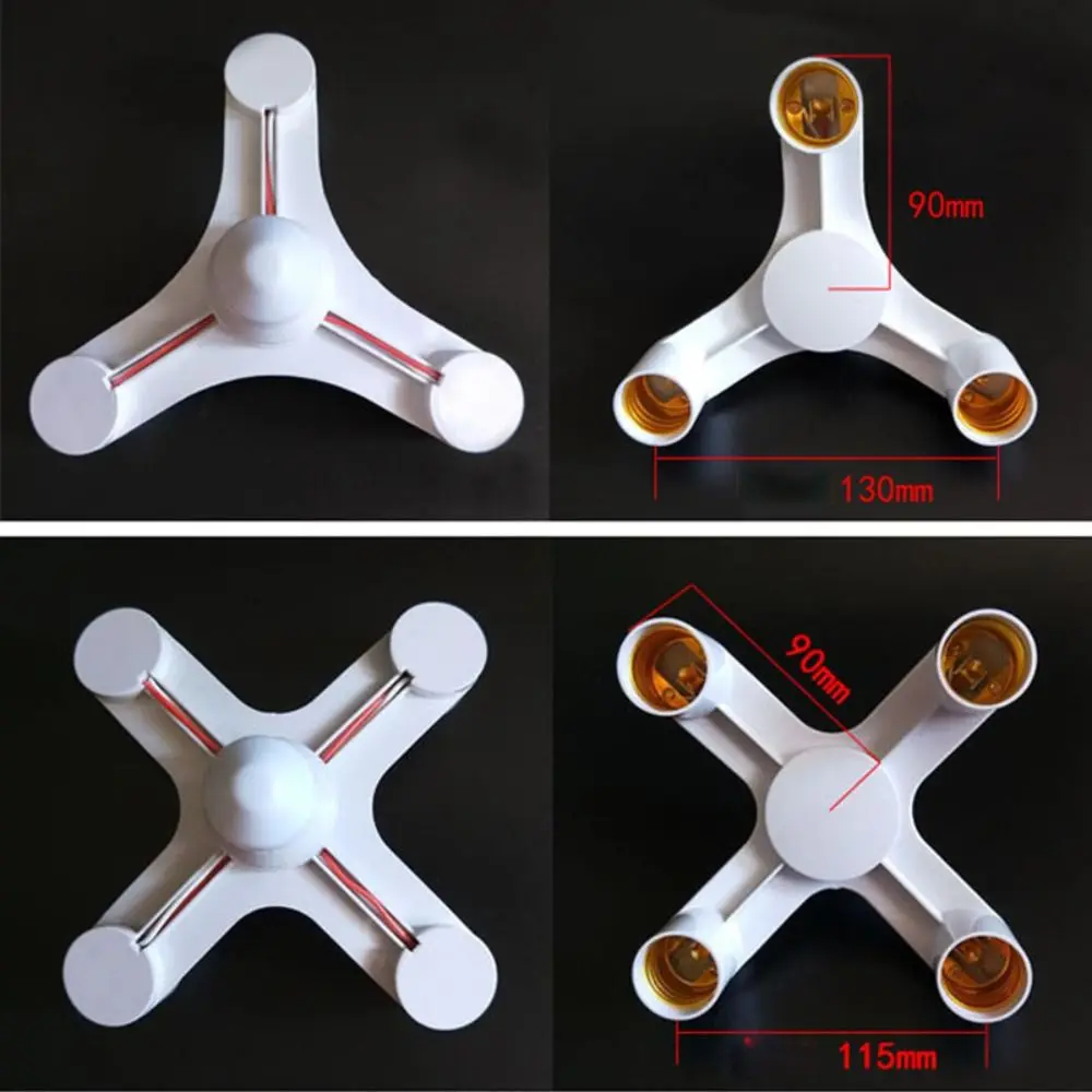 Splitter 2 w 1/3 w 1/4 w 1/5 w 1/6 od 1 E27 do E27 gniazdo lampy uchwyt Adapter żarówki uchwyt żarówki LED podstawy lampy