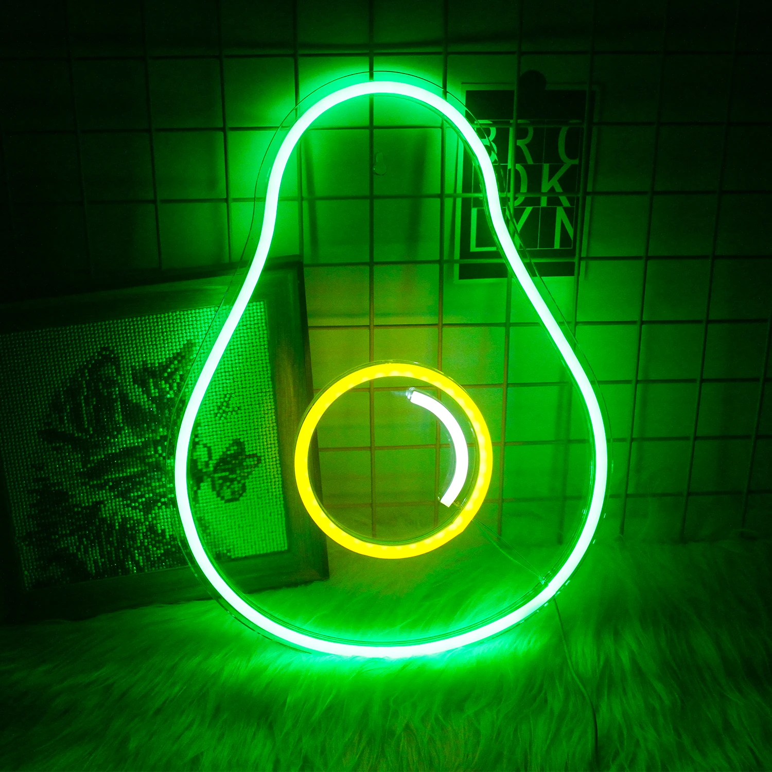 

Ineonlife Neon Bulbs Room Dinning Room Fruit Cherry Food Omelette Party Christmas Decorative LED Lights Wall Light Sign Neon