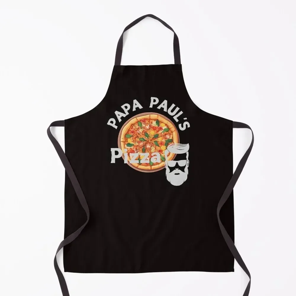 

Papa Paul's Pizza Apron Waiter Uniforms Kitchen Kawaii Accessories christmas New year's Apron