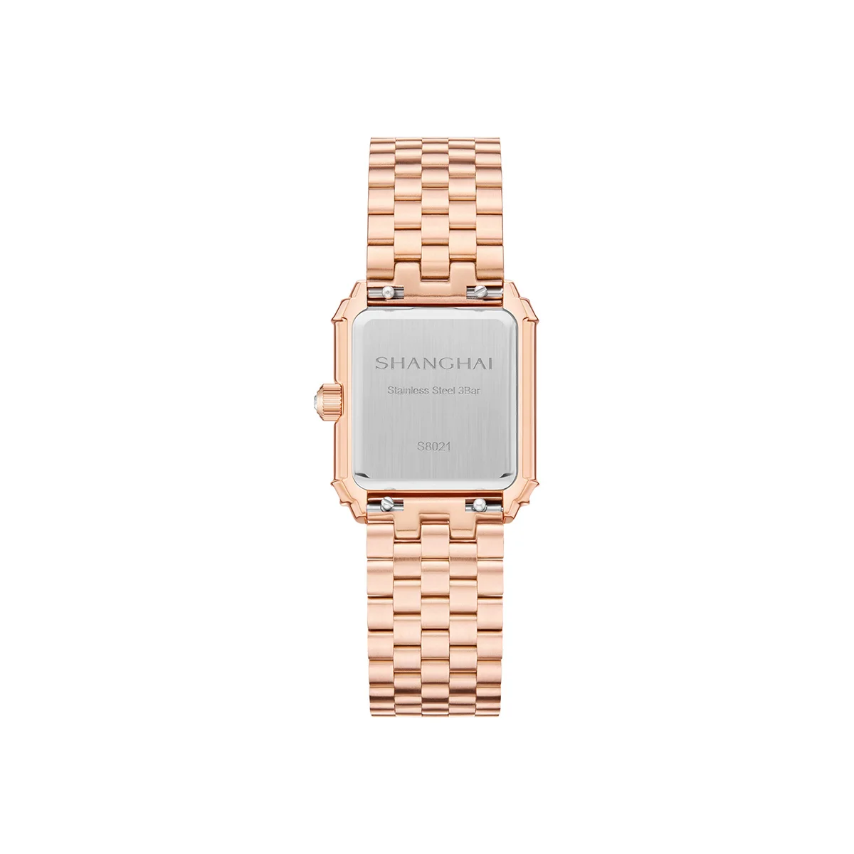 SHANGHAI Watch Women's Quartz Watches Vintage 25mm MOP Dial 316L Stainless Steel Wristwatch Luxury Zircon Setting Butterfly 8021