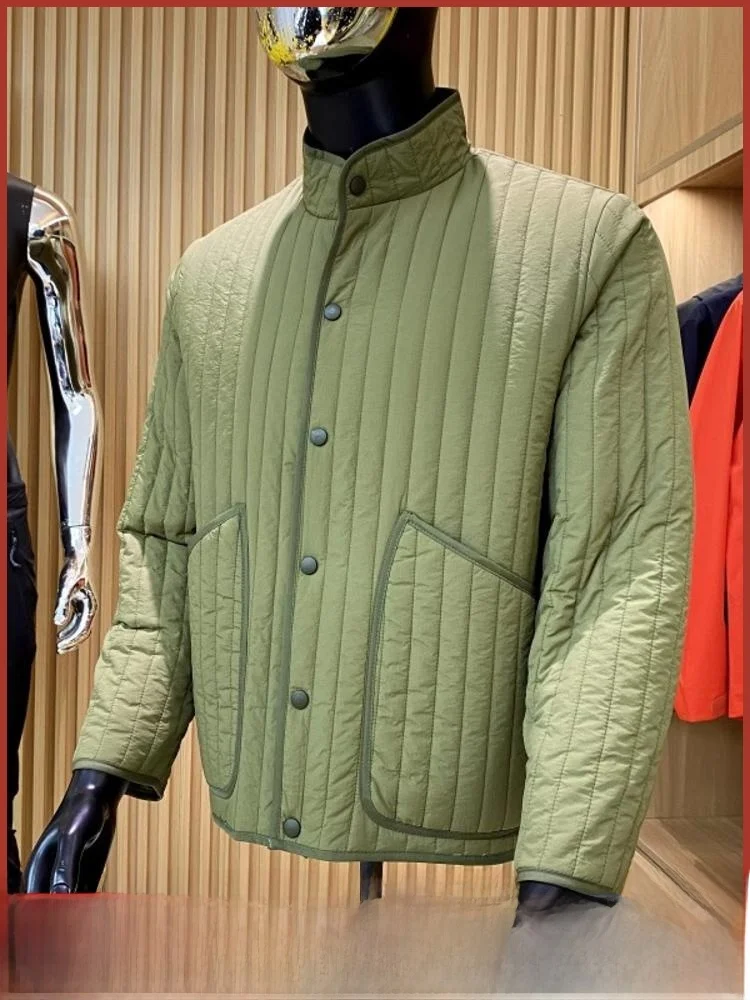 

Double-Sided Wear Lightweight Warm Outdoor Men's Cotton Jaet New Autumn Winter Thiened Long Sve Stand Fit Faionable