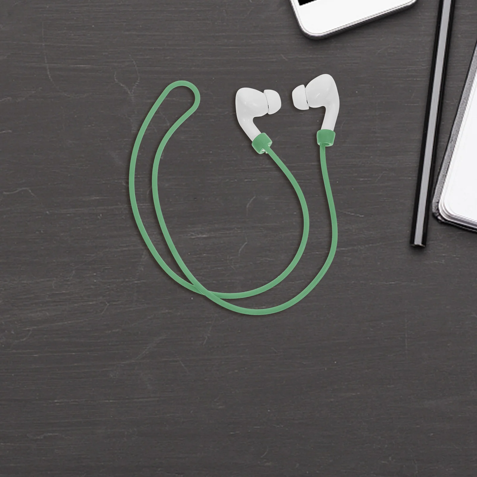 Silicone Earphone Anti-Loss Lanyard Detachable Earbud Strap for Sport Travel Soft Portable Earplug Rope Accessory