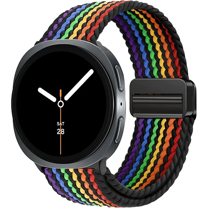 Geflochtenes Solo-Loop-Armband für Samsung Galaxy Watch 8 40/44mm Zubehör Nylon-Armband Correa Galaxy Watch 8 Classic Band 46mm – Detail 10