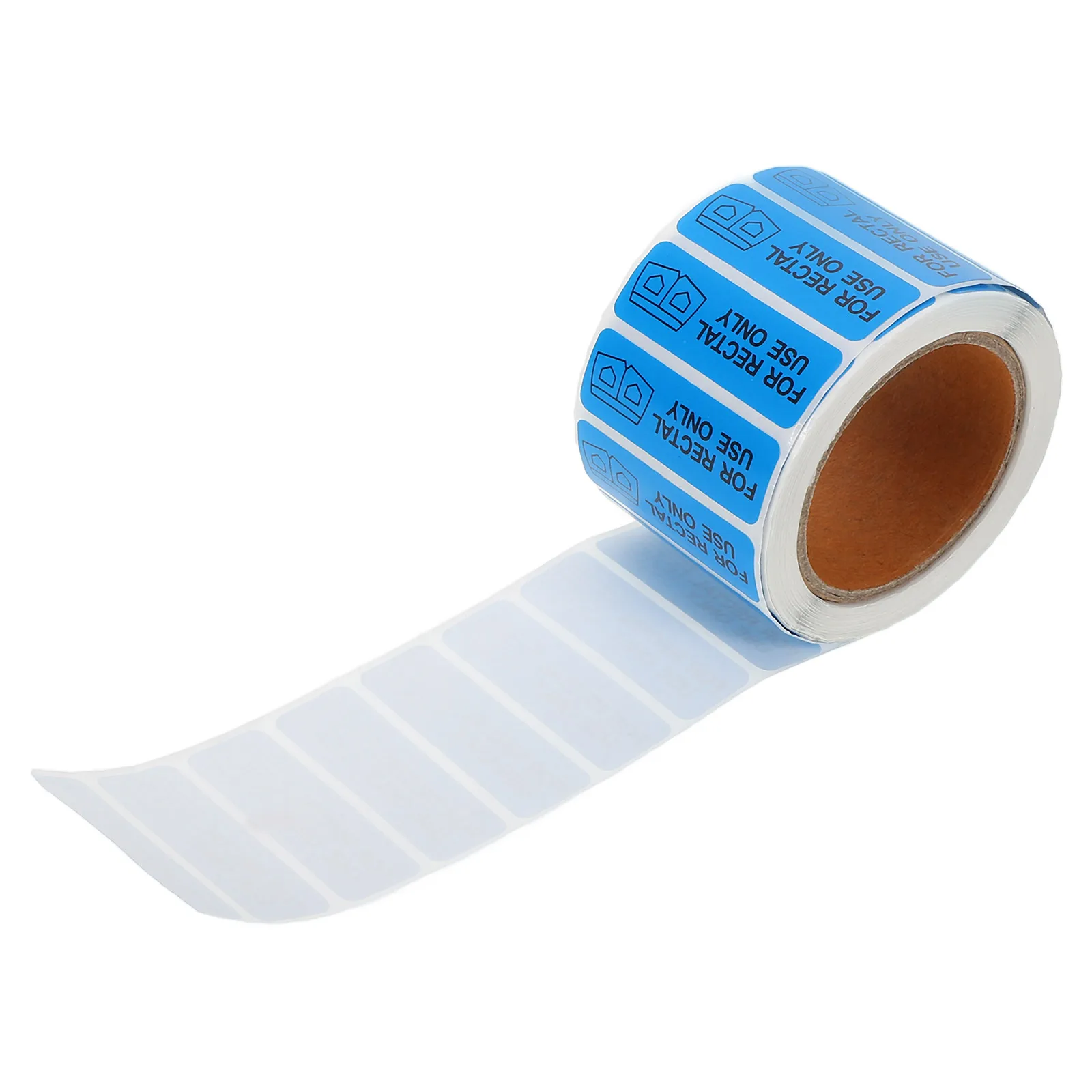 

500 Rectal Stickers 0.5x1.5inch Waterproof Labels for Party Halloween Decorative Door Decals Prank Stickers for Rectal Use Only