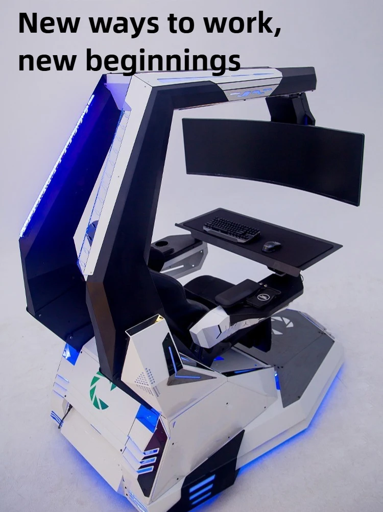 J20Plus Luxury Zero-Gravity Cockpit - Multi-Position Gaming Chair with Sit/Lie/Stand Modes