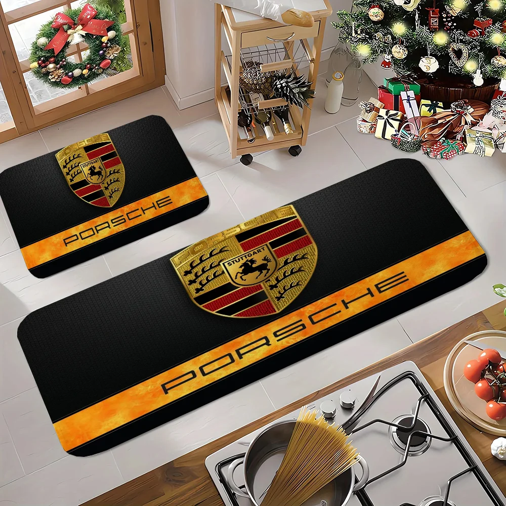 Porsche Doormat Kitchen Rug Carpet Entrance of House Entrance Mat Floor Mats Rug for Bed Room Rugs Carpets Cute Room Decor Foot