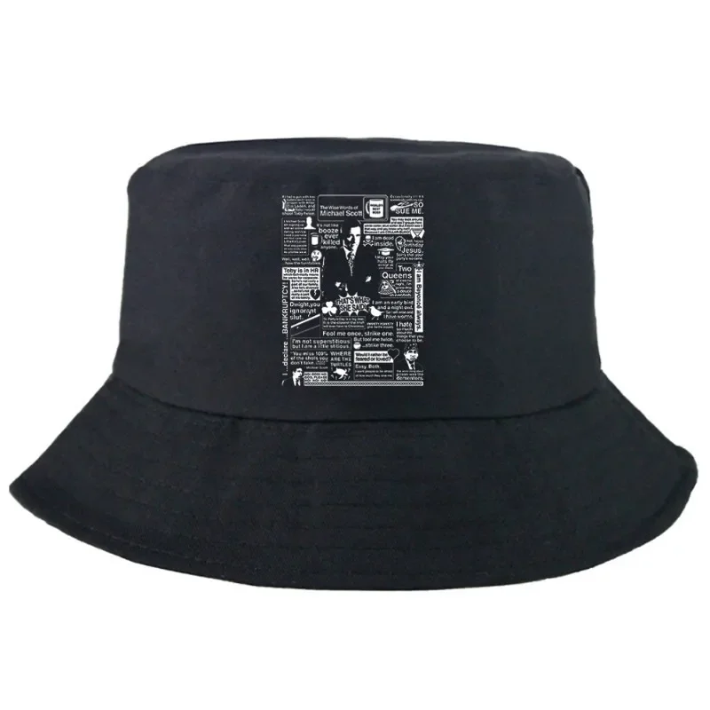 The Wise Words Of Michael Scott Bucket Hat Summer Foldable Bucket Hat Man Women Unisex Outdoor Sunscreen Fishing Hunting Cap