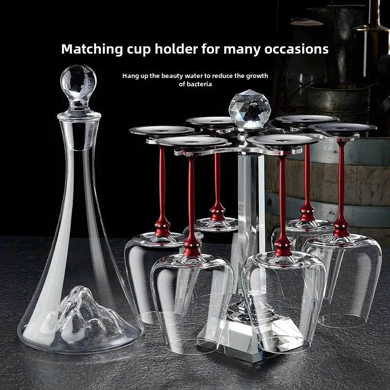 360 Degrees High Speed Rotating Red Wine Glass Handmade High-End Crystal Glass Banquet Wedding Barware