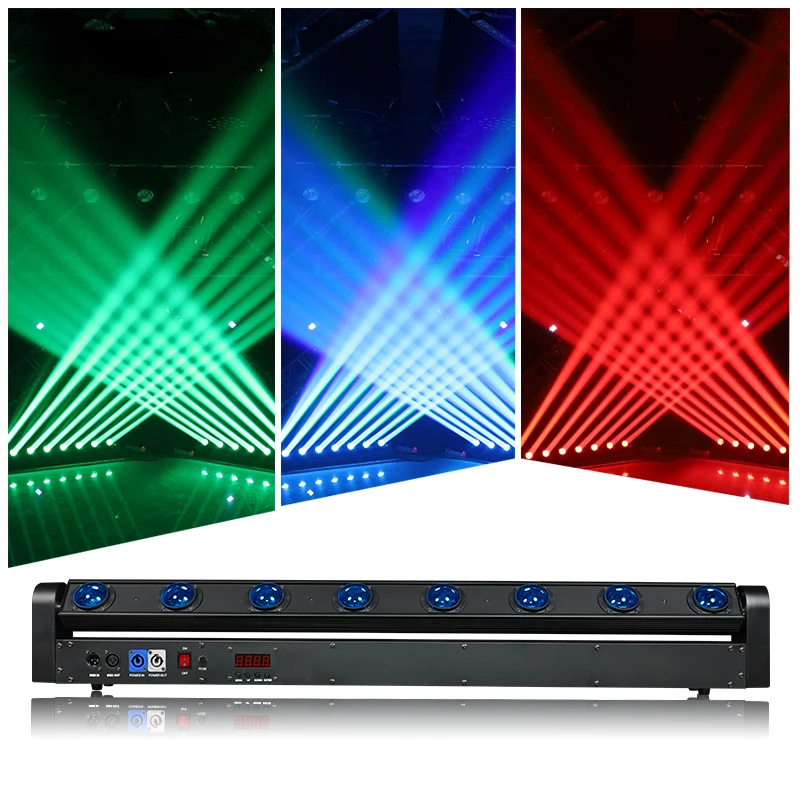 

BOTAI 15w*8 Eyes RGBW Beam Moving Head Stage Lighting Party And DJ Disco Night Club Bar Lights