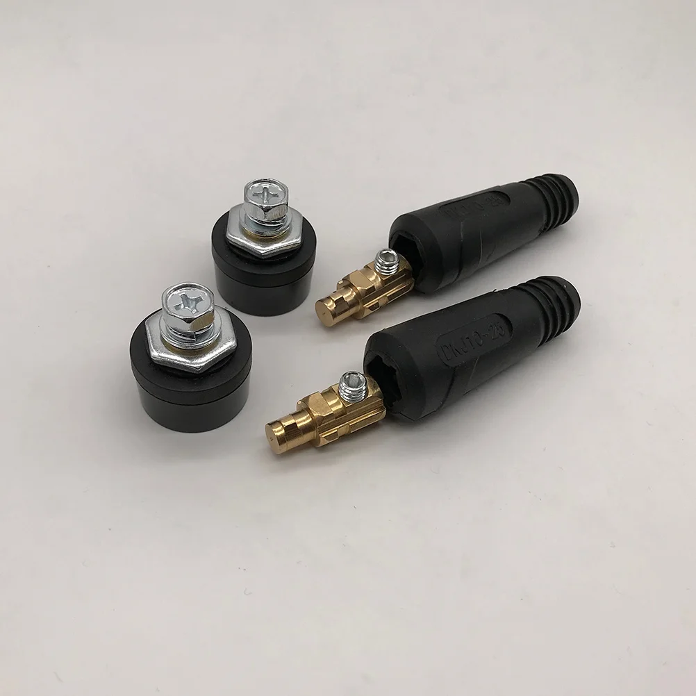 

4pc Male Plug Machine Connector For Welding Soldering Quick Connectors Heat Resistant Oil Proof Impact Resistant