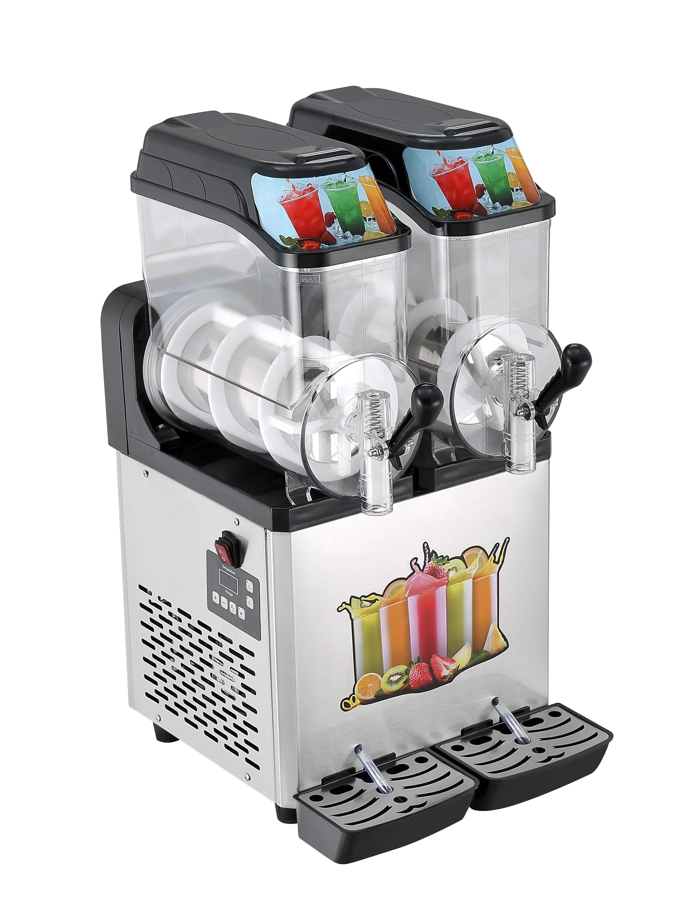 Automatic Commercial Frozen Drink Ice Cream Juice 2tanks  Smoothie Machine