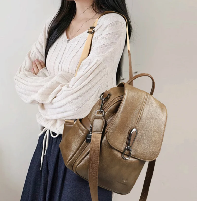 กระเป๋าเป้สะพายหลังหนังคุณภาพส - Leather Backpack Vintage บทวิจารณ์และราคา