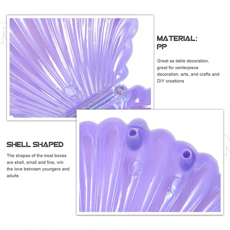 A59E-صناديق قذيفة بلاستيكية هدية صندوق البسكويت يعامل حامل ماكياج مجوهرات صناديق تخزين استحمام الطفل حفل زفاف عيد ميلاد صالح B