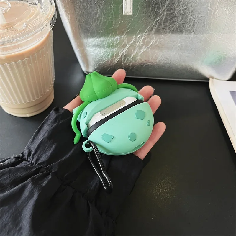 Custodia a sfera in Silicone per cartoni animati per AirPods 4 Airpod 1 2 3 Pro Pro2 auricolari Bluetooth scatola di ricarica custodia protettiva per auricolari