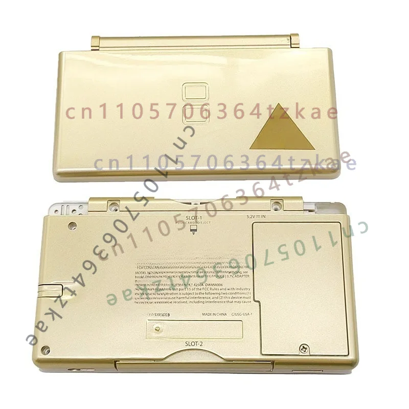 For  NDSL DS Lite Full Housing Shell Zelda Triforce Golden Triangle Replacement Case With Complete Buttons Repair Parts