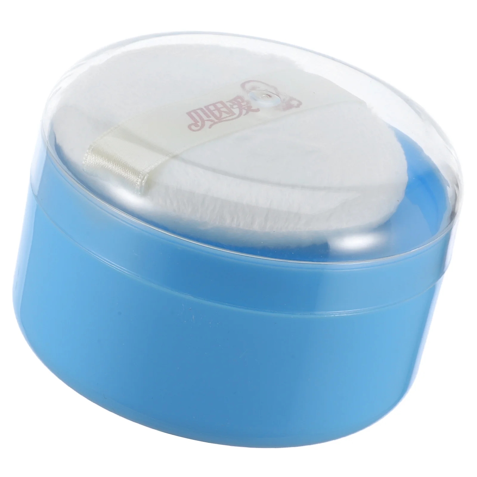 Talcum Powder Puff Box Empty Body Powder Container with Thicken Powder Puffs and Sifter for Home and Travel