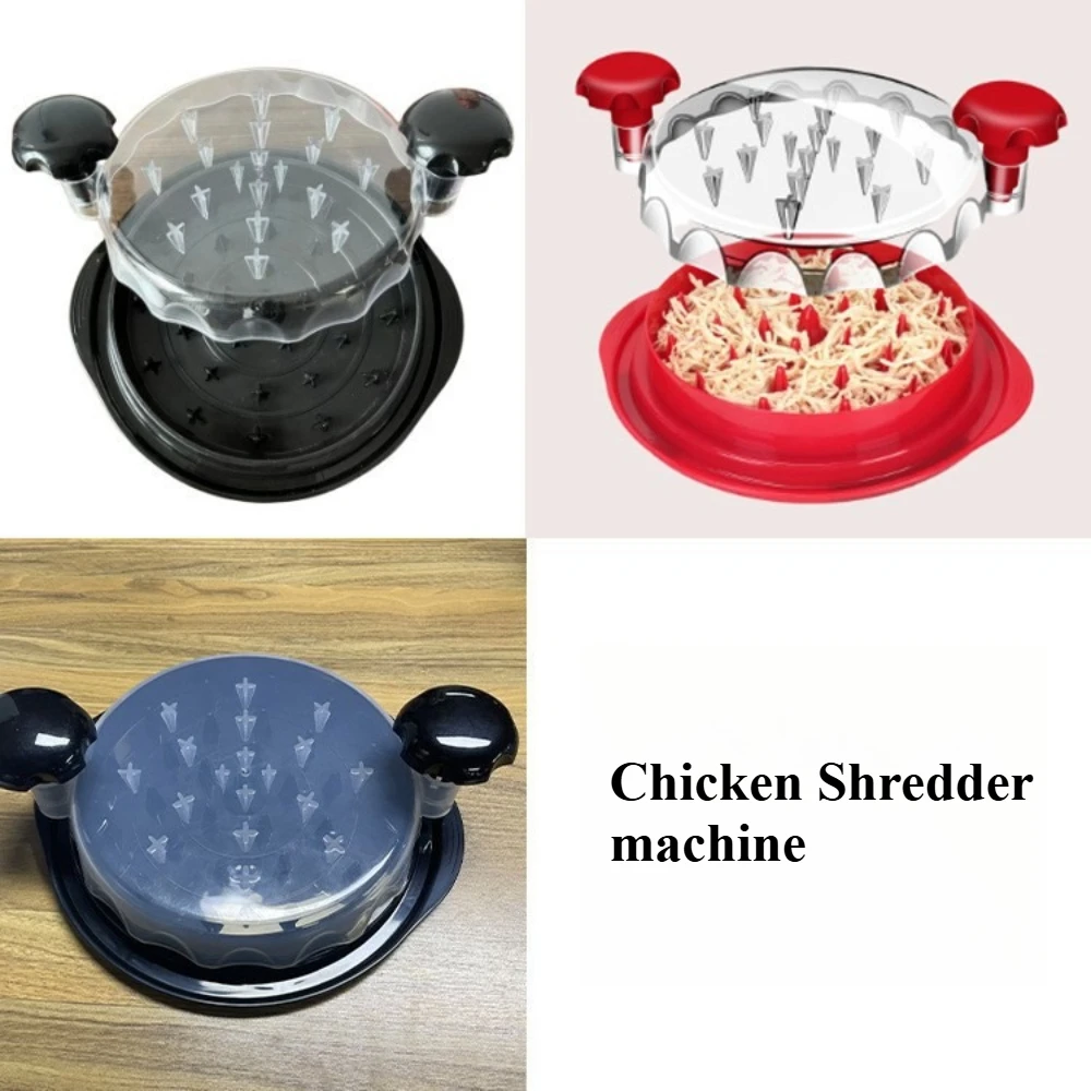 

Hand Shred Machine Upgraded Chicken Shredder with Transparent Cover Meat Tools for Chopping Chicken Beef Cabbage Vegetables