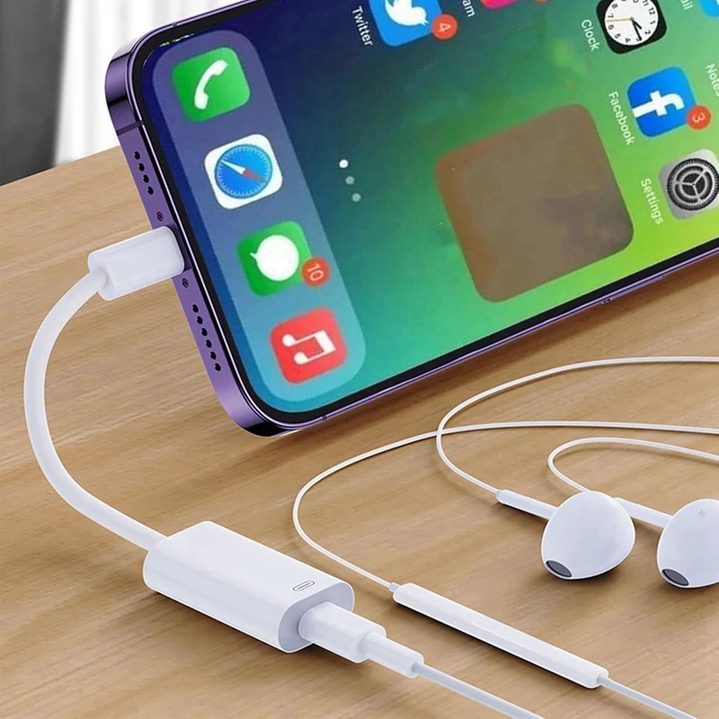 USB C Male To For Apple Interfac Female Cable Converter Support Charging+Headphone+Call+Data Transmission For Iphone 16