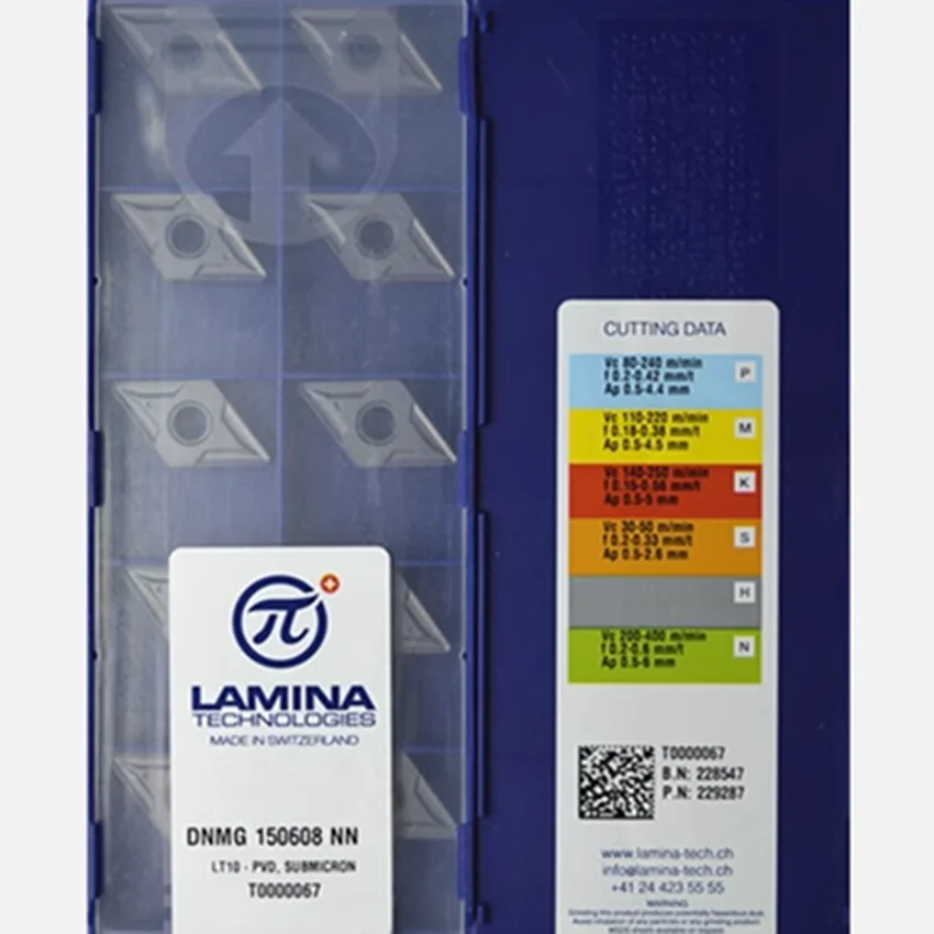 DNMG150604NN LT10/DNMG150608NN LT10/DNMG150612NN LT10 DNMG441 DNMG442 DNMG443 LAMINA CNC carbide inserts 10pcs/box