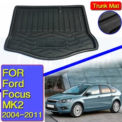 Accessories Fit For Ford Focus MK2 2005 2006 2007 2008 2009 2010 2011 Hatch Boot Mat Rear Trunk Liner Cargo Floor Tray