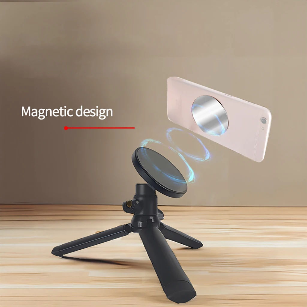 Magnetic Extend Selfie Stick Tripod with Phone Holder 360 Ballhead Phone Tripod Stand for MagSafe iPhone 14 13 12 Series