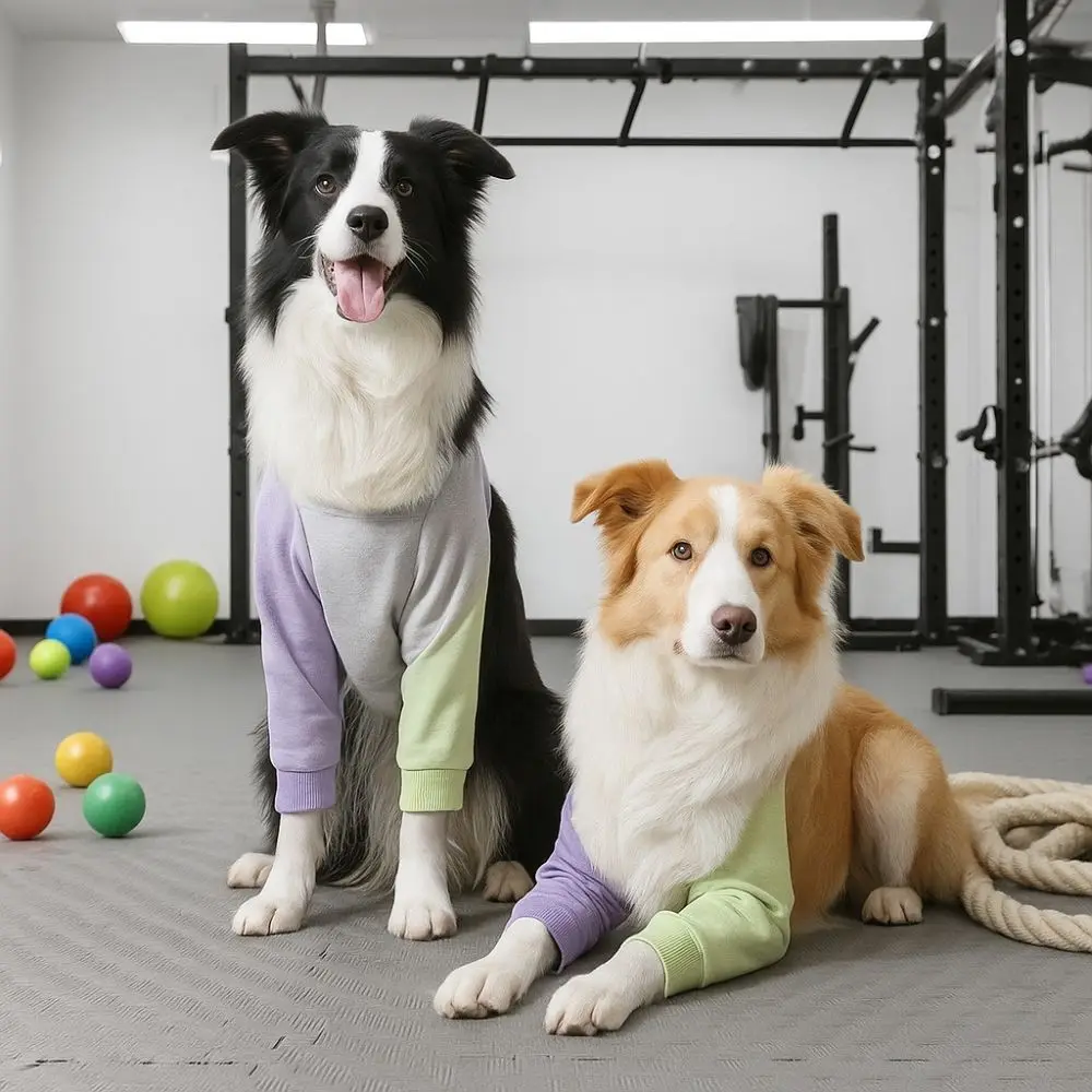 

Easy Wear Warmth Dog Knee Brace Soft Anti-Lick Pet Front Leg Support Adjustable Breathable Puppy Elbow Protector Knee Recovery