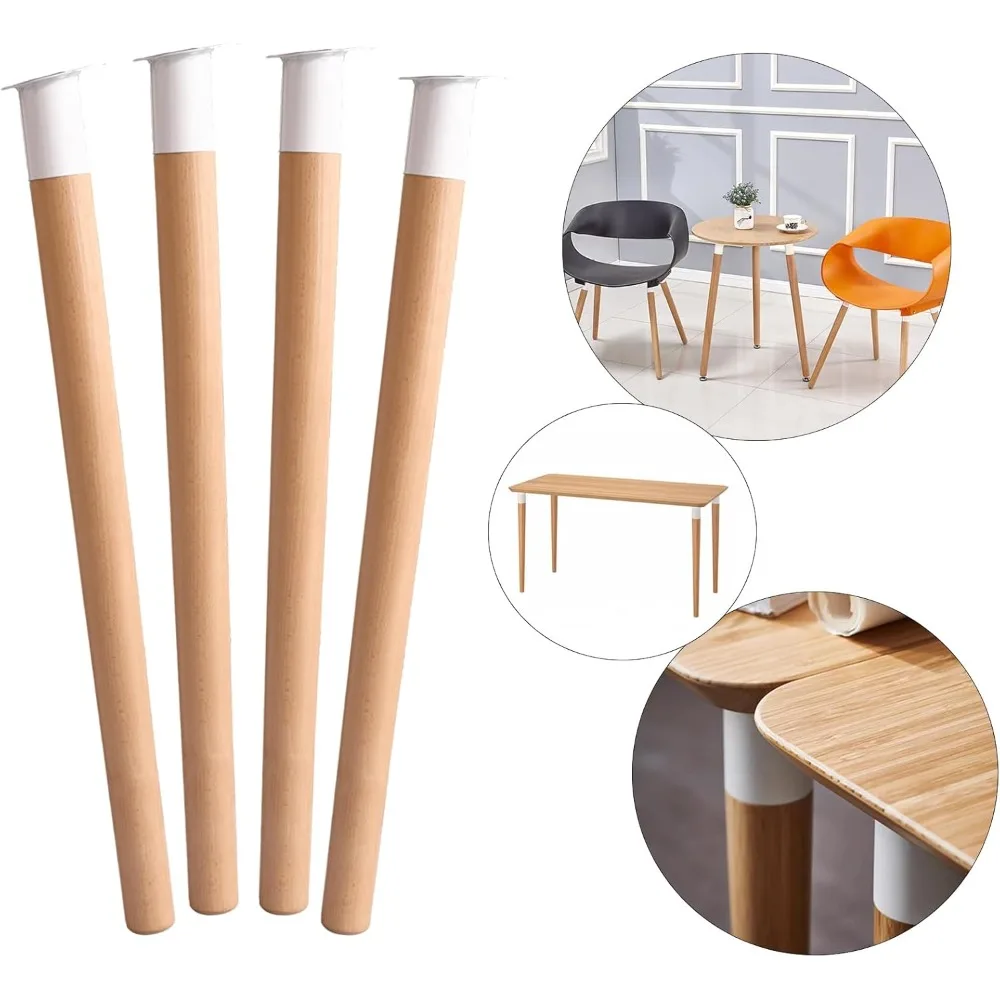 Nogi meblowe z wysokiej jakości drewna o długości 28 cali zapewniają trwałą i stylową podparcie.