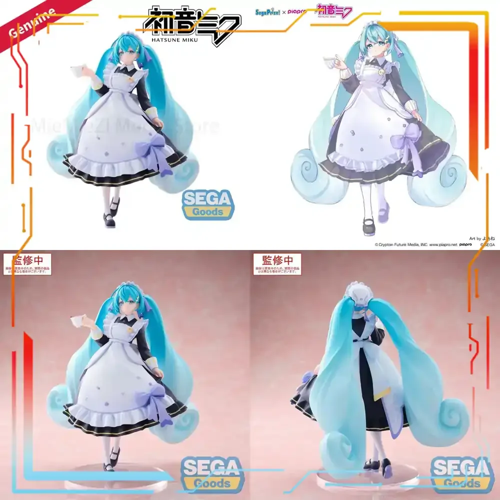 

Sega Luminasta Hatsune Miku Classical Maid Garage Kit Prepainted Model Figure Collectible Toy Gift for Fans Official Licensed