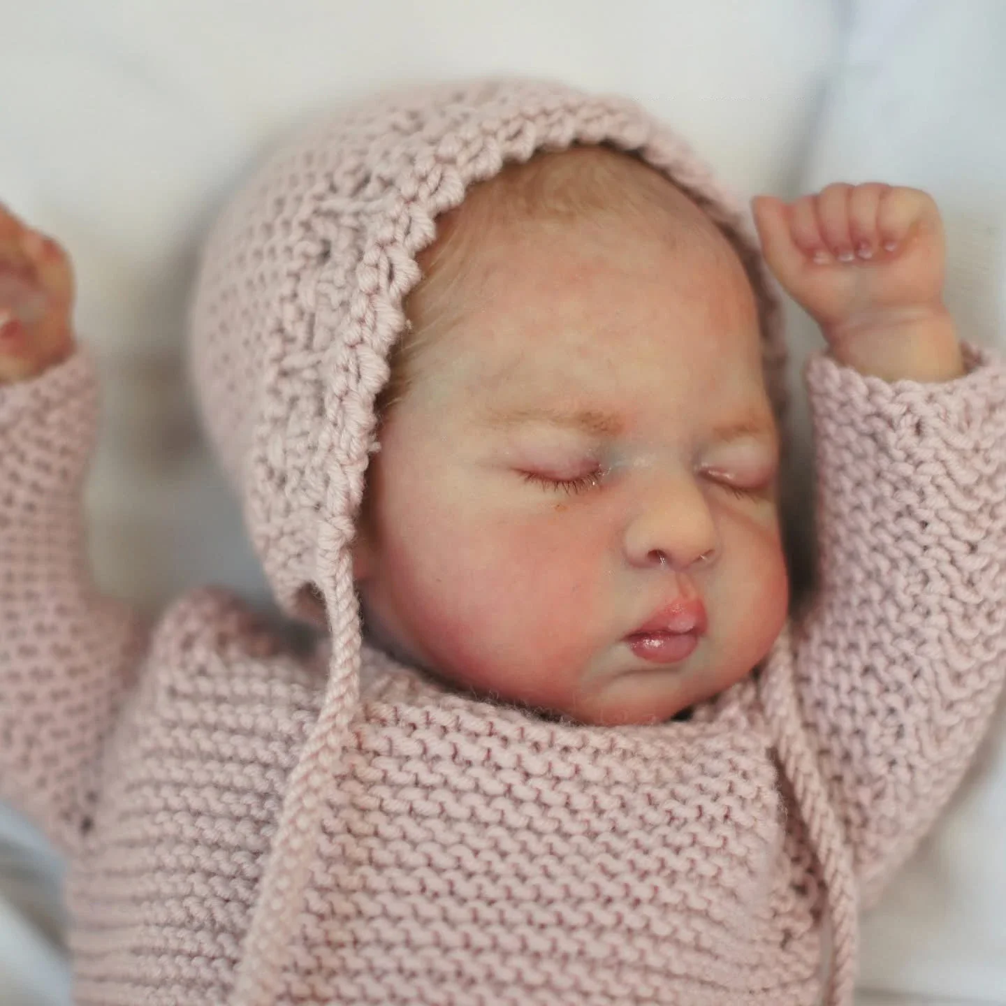 NPK 12''Fatto a mano 3D Pelle Strati multipli Pittura Art Doll Panno morbido Corpo Luna Soft Touch Coccole Reborn Baby