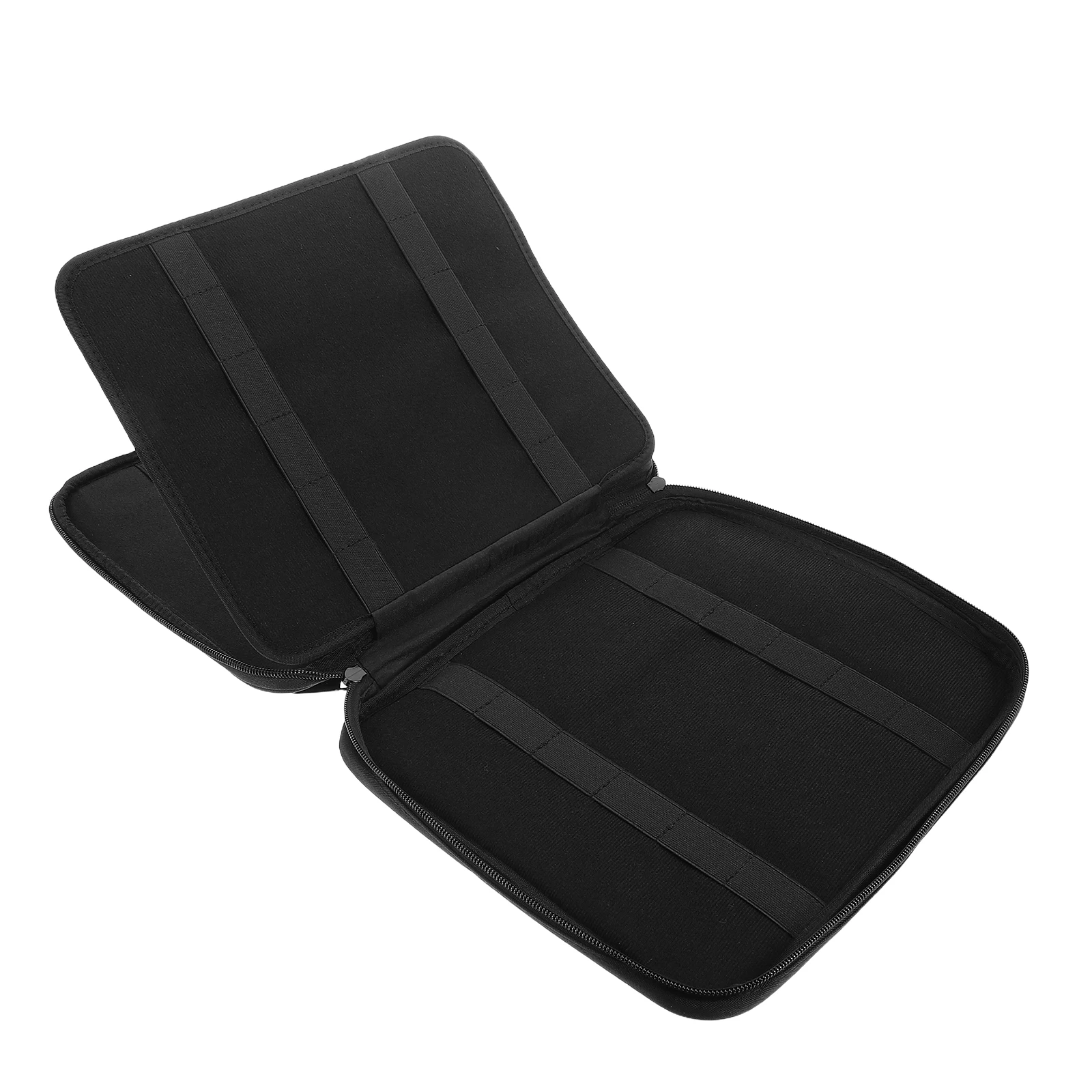 

48 Slots Watch Band Storage Case Portable Smartwatch Strap Organizer Numbered Slots Travel Storage Bag Polyester Pouch Black