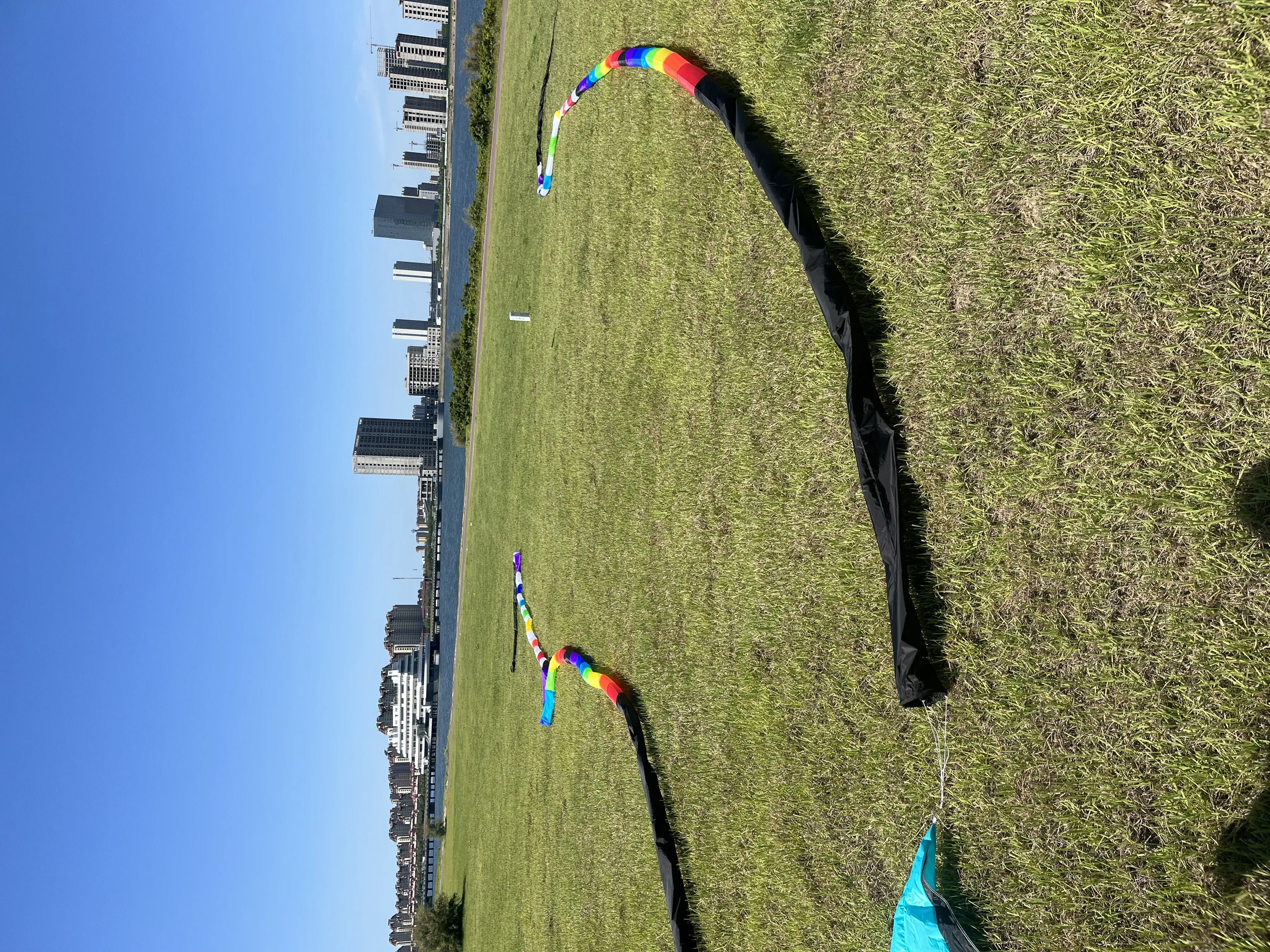 튜브 연 꼬리, 립스톱 나일론, 긴 꼬리로부터 흘러내림, 직경 15cm, 30m, 45m, 25m, 신상