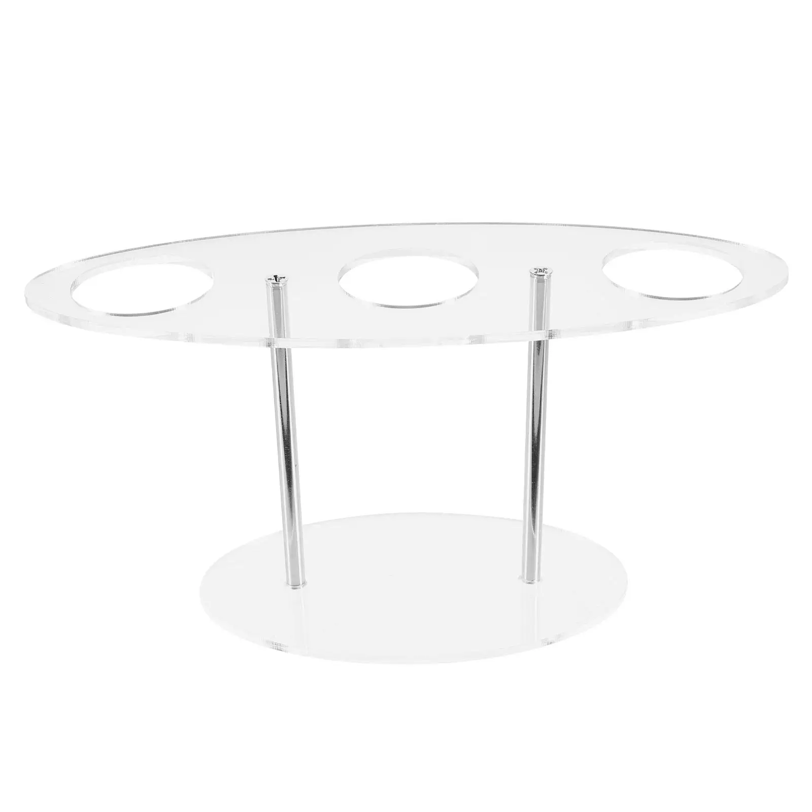 

Ice Cream Display St 3 Hole Acrylic Cone Holder Easy Clean Storage Rack Suitable Ice Cream Sushi Home Restaurant Food